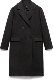 MANGO Double Breasted Coat