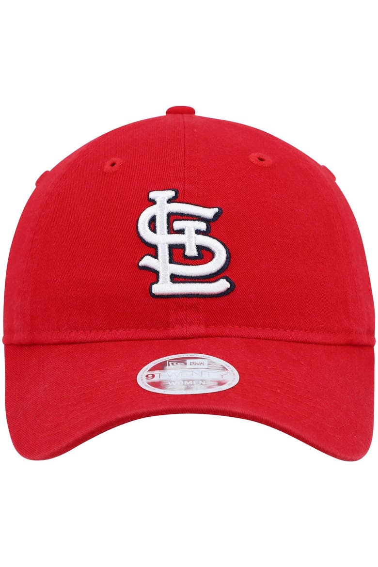 Women's New Era Red St. Louis Cardinals Team Logo Core Classic 9TWENTY Adjustable Hat, Alternate, color, Red