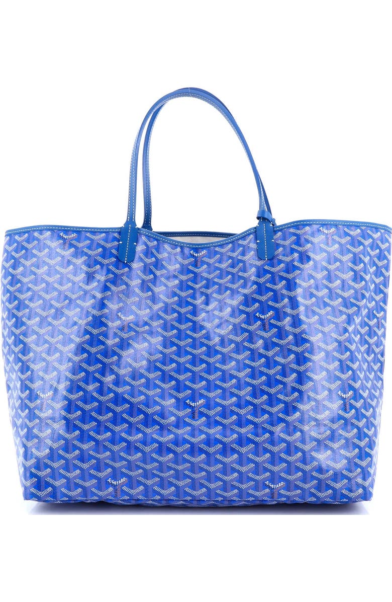 Pre-Owned Goyard Saint Louis Tote Coated Canvas GM, Alternate, color, Blue