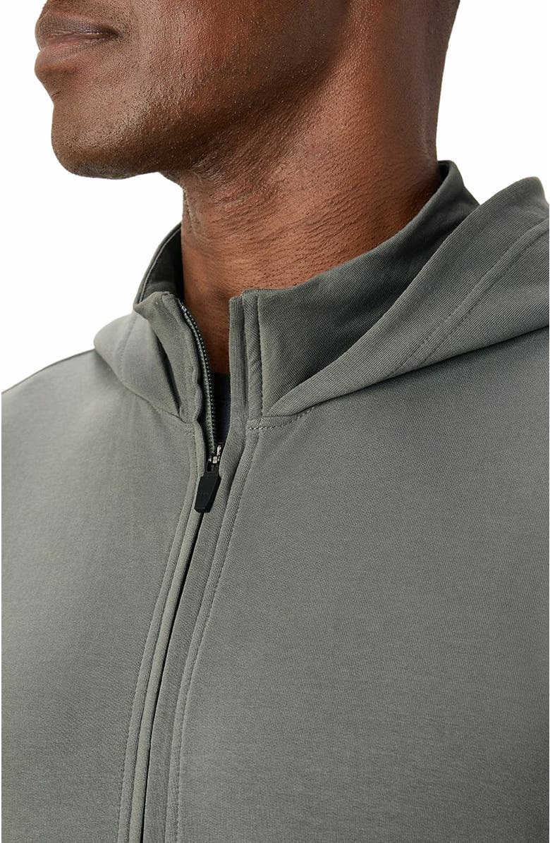 Pact Organic Cotton Stash French Terry Zip Hoodie, Alternate, color, Castor Grey