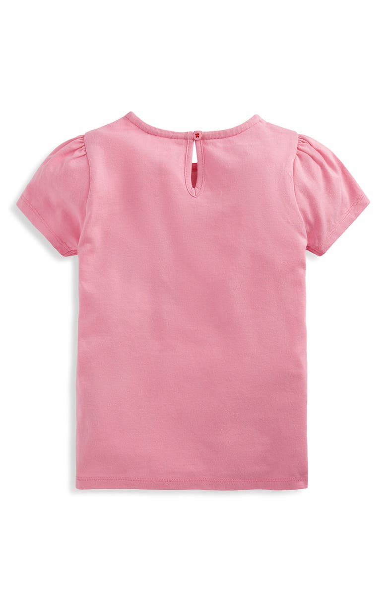 Mini Boden Kids' Embroidered Unicorn T-Shirt, Alternate, color, Pink Unicorns