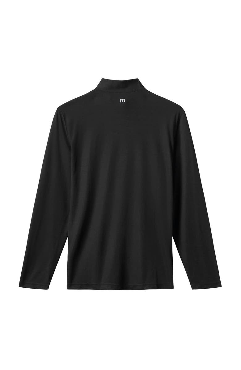 TravisMathew Men's TravisMathew  Black San Diego Padres Time to Tailgate Tri-Blend Quarter-Zip Pullover, Alternate, color, Black