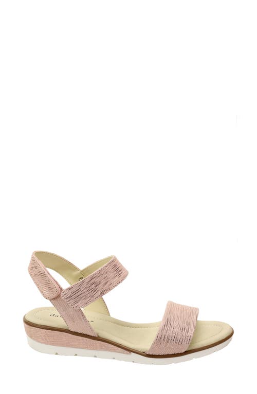 David Tate Scala Slingback Sandal In Pink Lizard