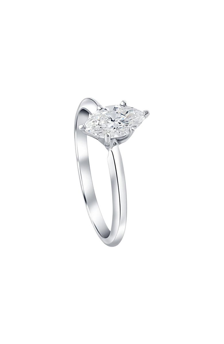 Bliss Diamond Platinum .72Ct Marquise Natural Certified Diamond Solitaire Engagement Ring, Alternate, color,