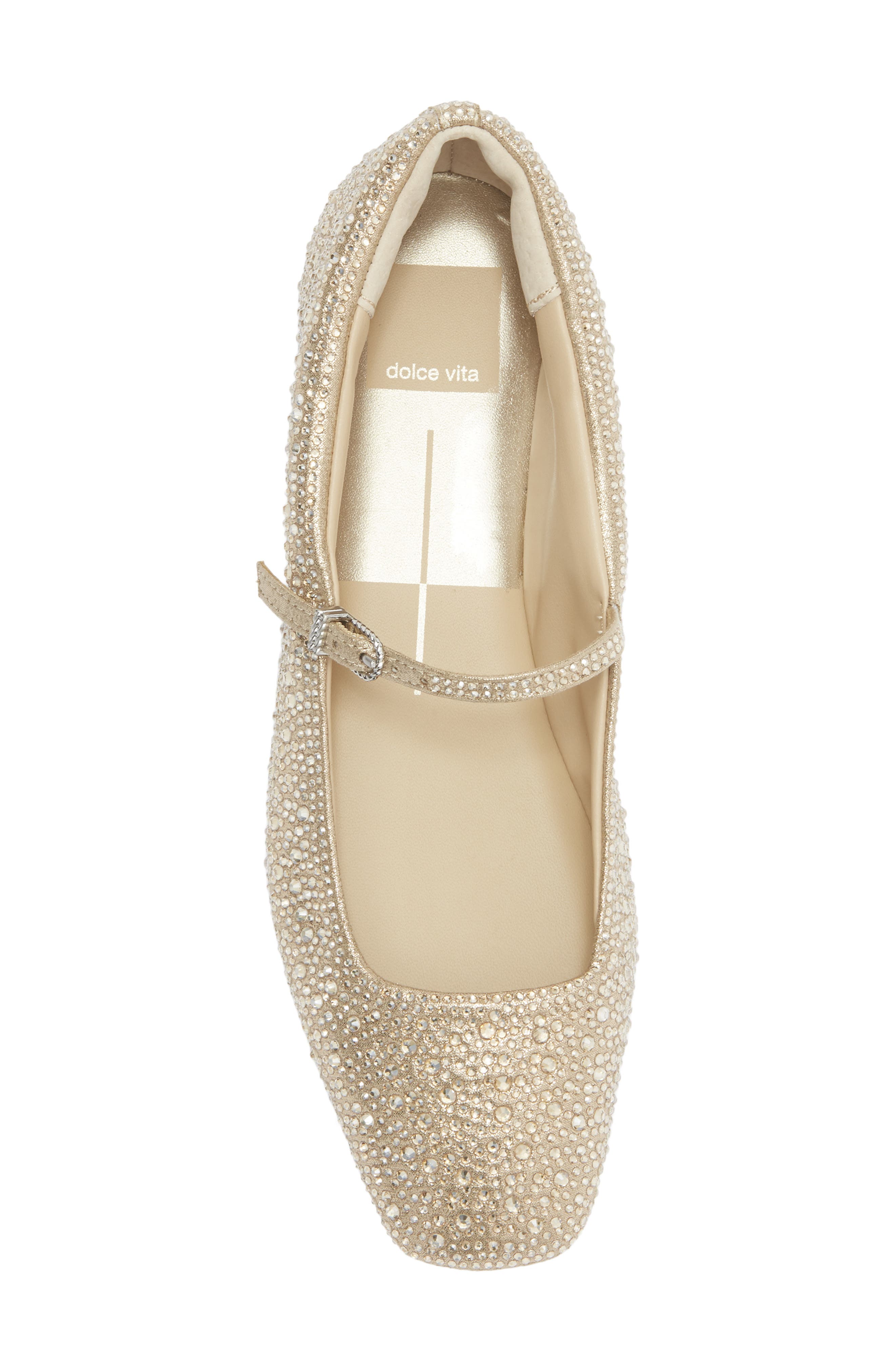 Dolce Vita Reyes Mary Jane Flat, Alternate, color, Light Gold Crystal