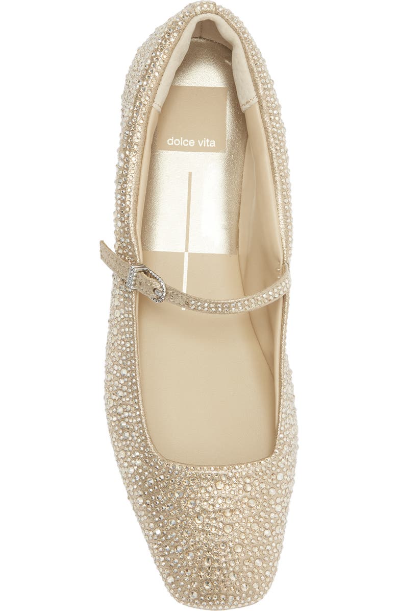 Dolce Vita Reyes Mary Jane Flat, Alternate, color, Light Gold Crystal