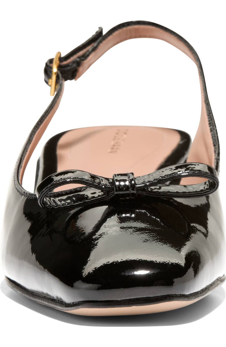 Cole Haan Patsy Bow Slingback Pump, Alternate, color, Black Patent Leather