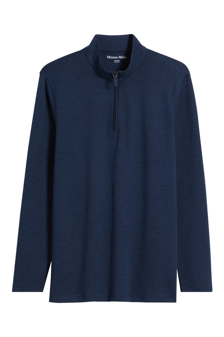 KPI Quarter Zip Pullover, Alternate, color, NAVY HEATHER