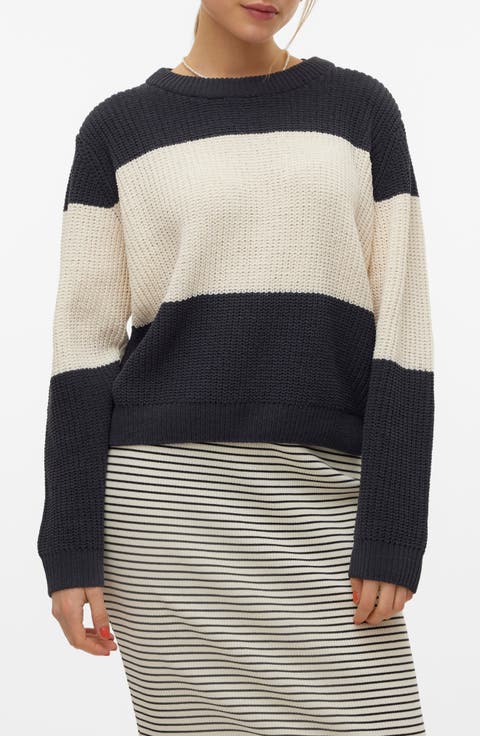 Magate Stripe Crewneck Sweater
