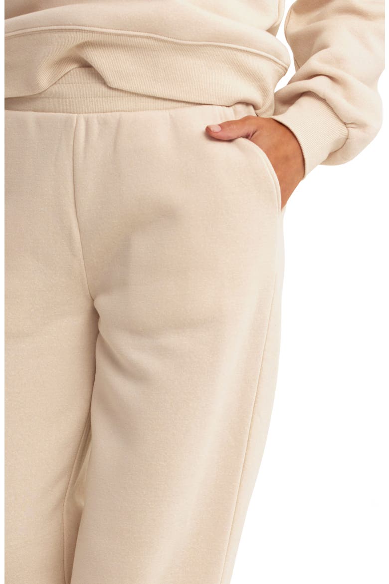 Jayla Fleece Sweatpants, Alternate, color, TAPIOCA