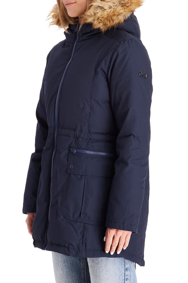 Convertible Down 3-in-1 Maternity Jacket, Alternate, color, NAVY