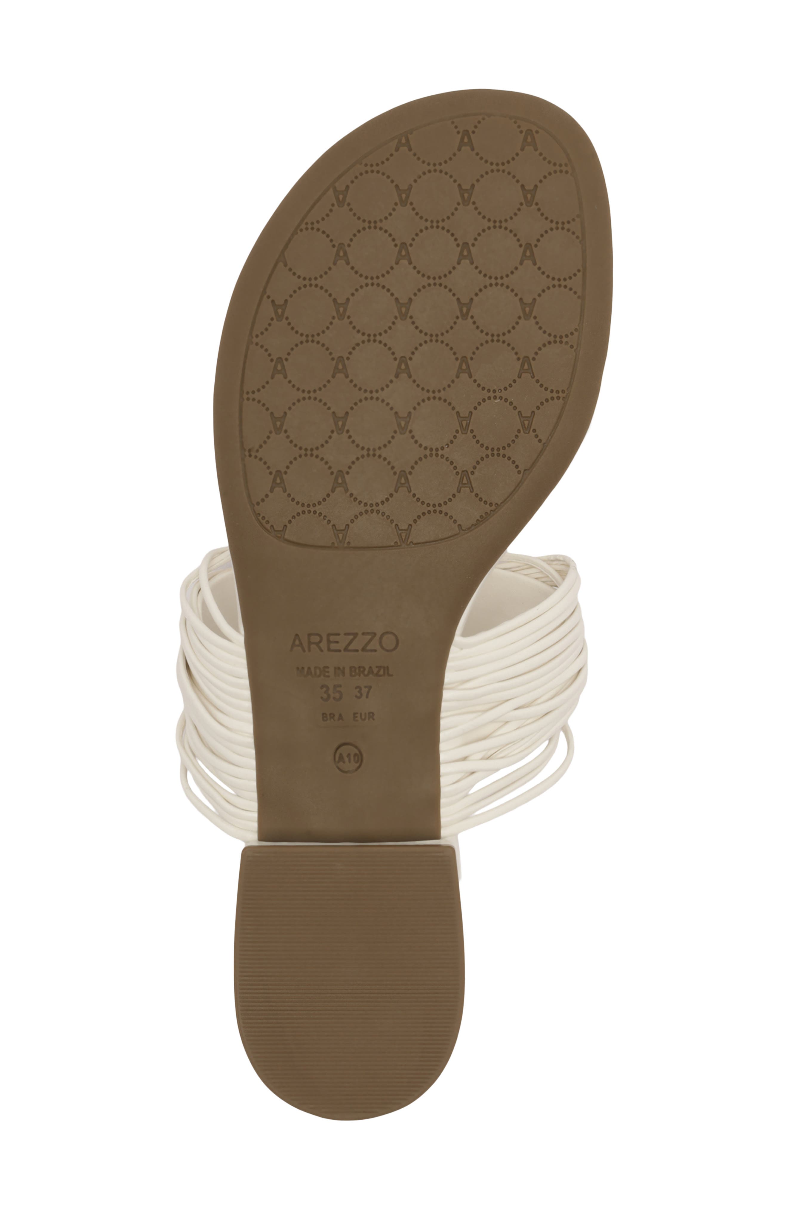 Arezzo Elani Sandal, Alternate, color, Cream White