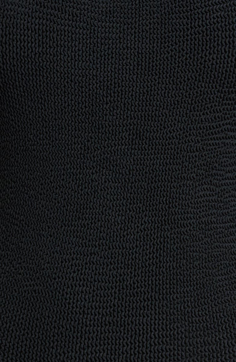 Hunza G Square Neck One-Piece Swimsuit, Alternate, color, Black