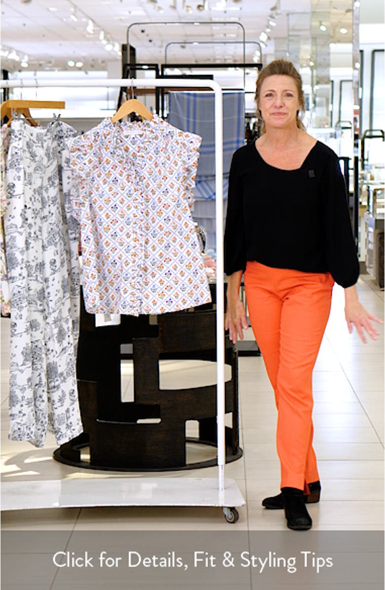Lara Floral Eviel Ruffle Top, sales video thumbnail