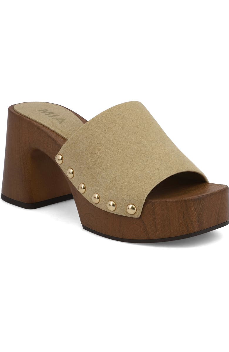 MIA Emmerie Platform Sandal, Main, color, Sand