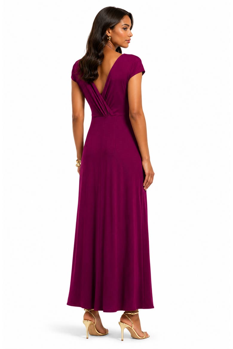 Sophia Maxi Dress, Alternate, color, Plum Wine