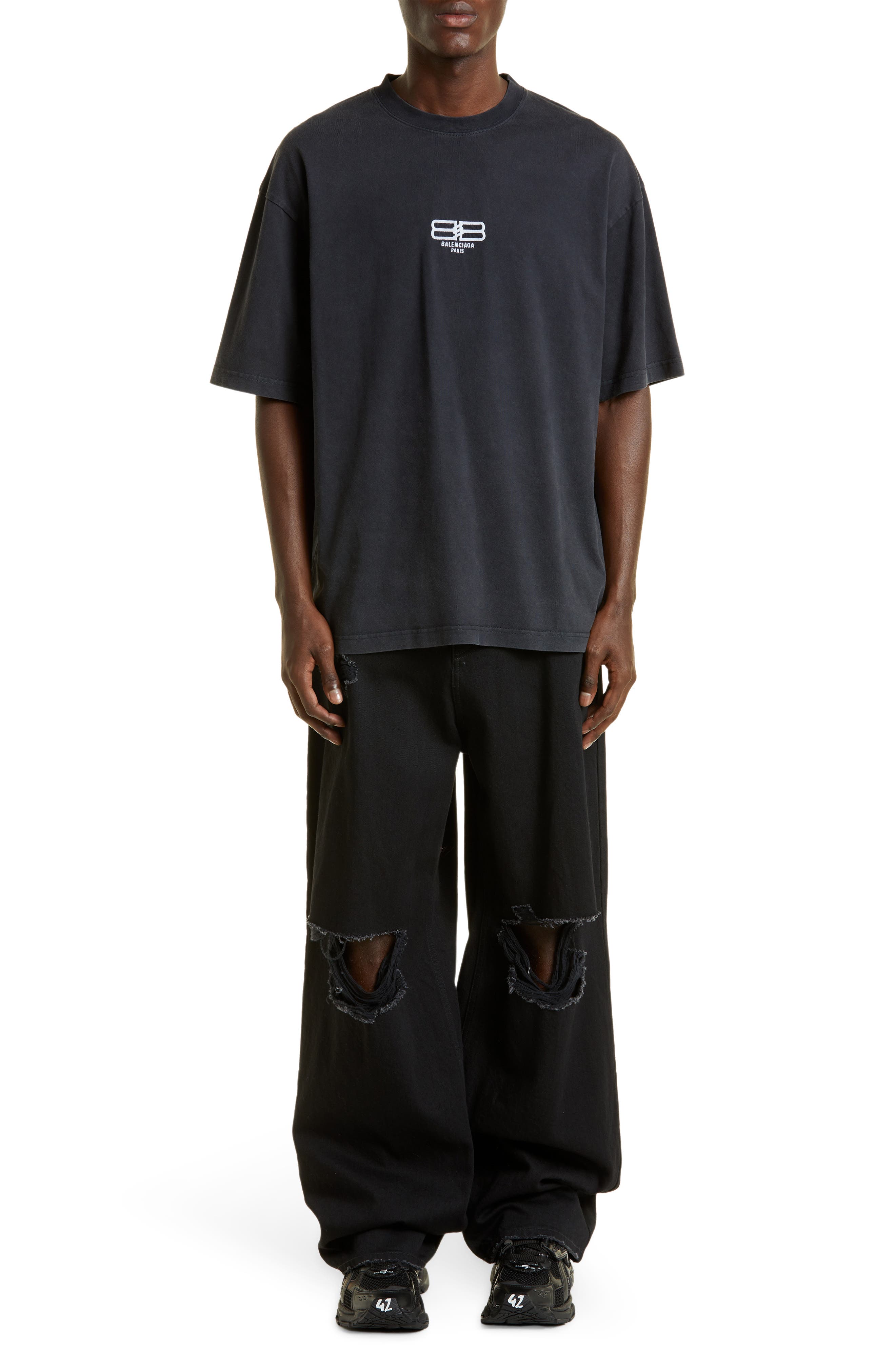 Balenciaga Men's License Logo Cotton T-Shirt (Men) | Nordstrom