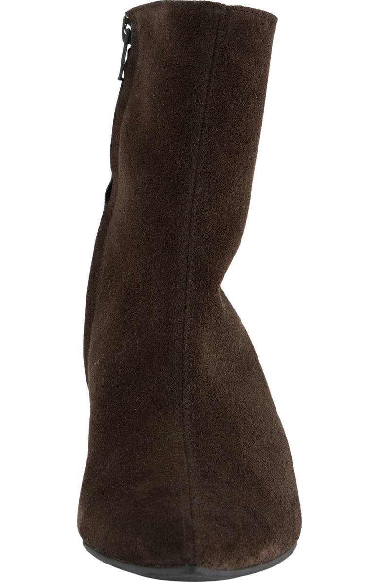 Paul Green Ciara Pointed Toe Kitten Heel Bootie, Alternate, color, Mocca Soft Suede