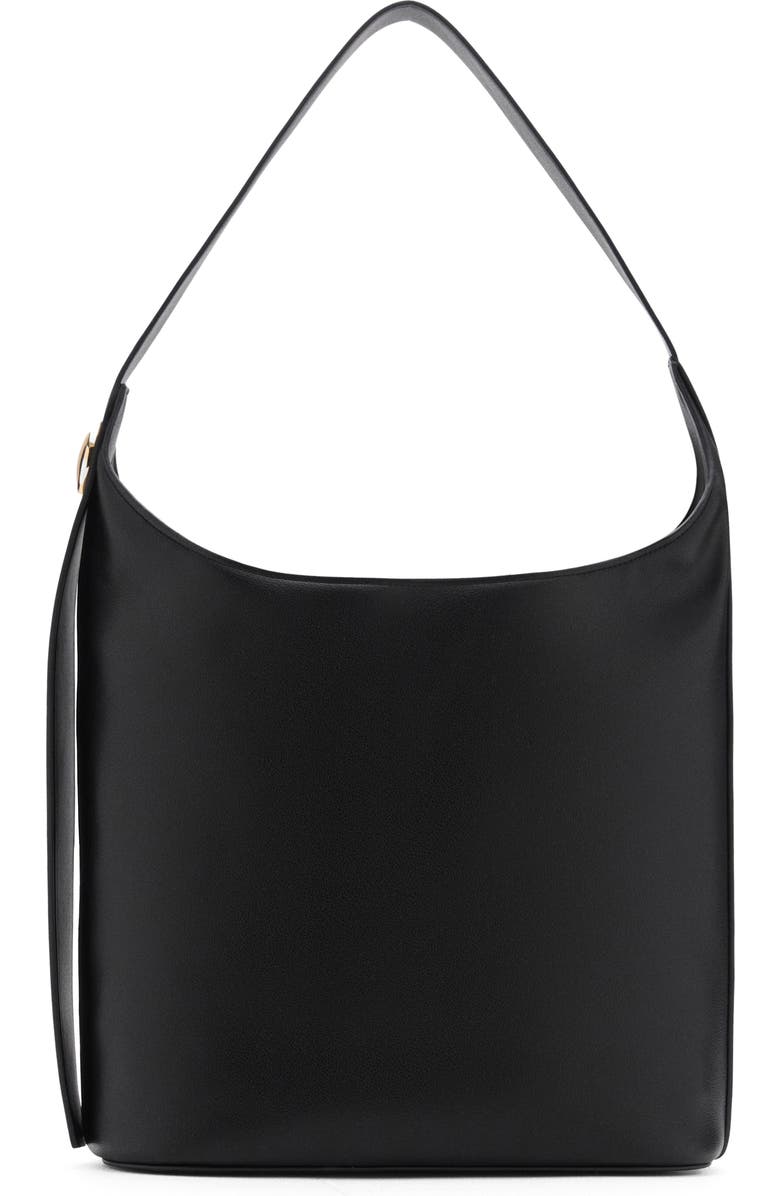 MANGO Faux Leather Shopper Bag, Main, color,