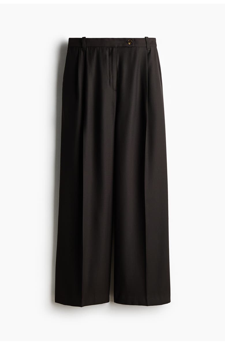 H&M Tailored Trousers, Alternate, color, Dark Brown