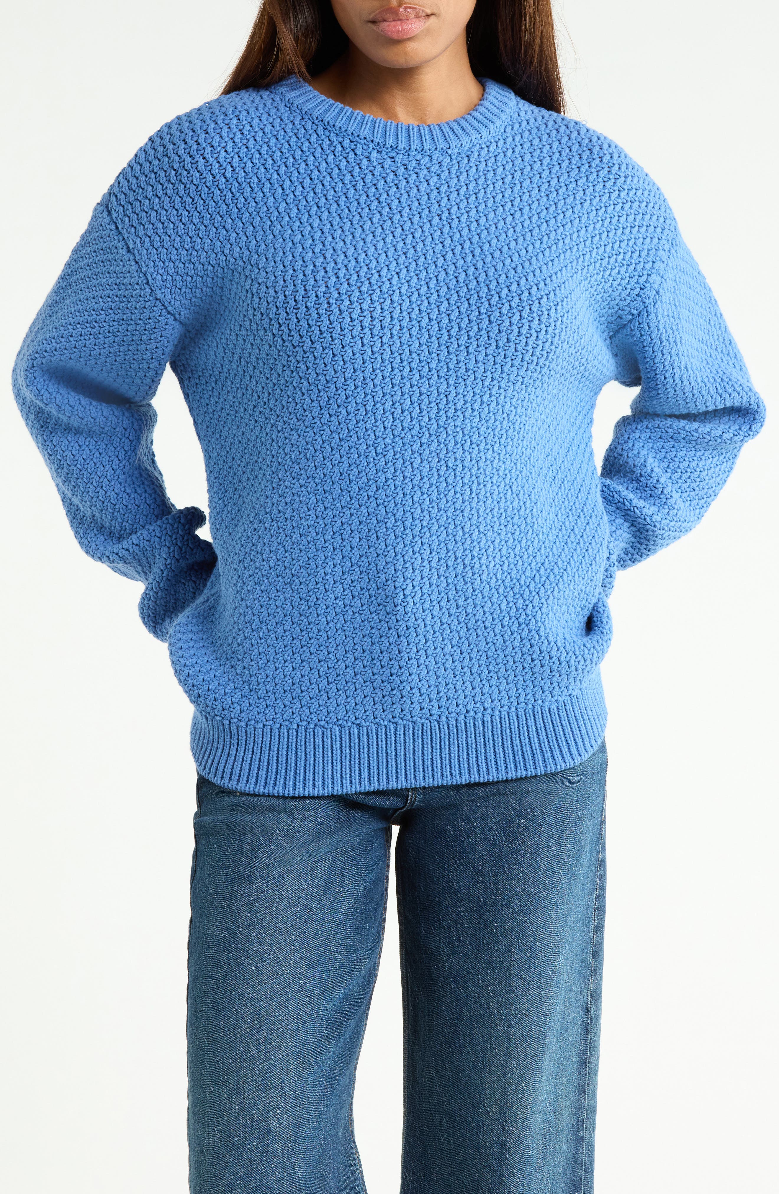 The Regatta Crewneck Cotton Blend Sweater
