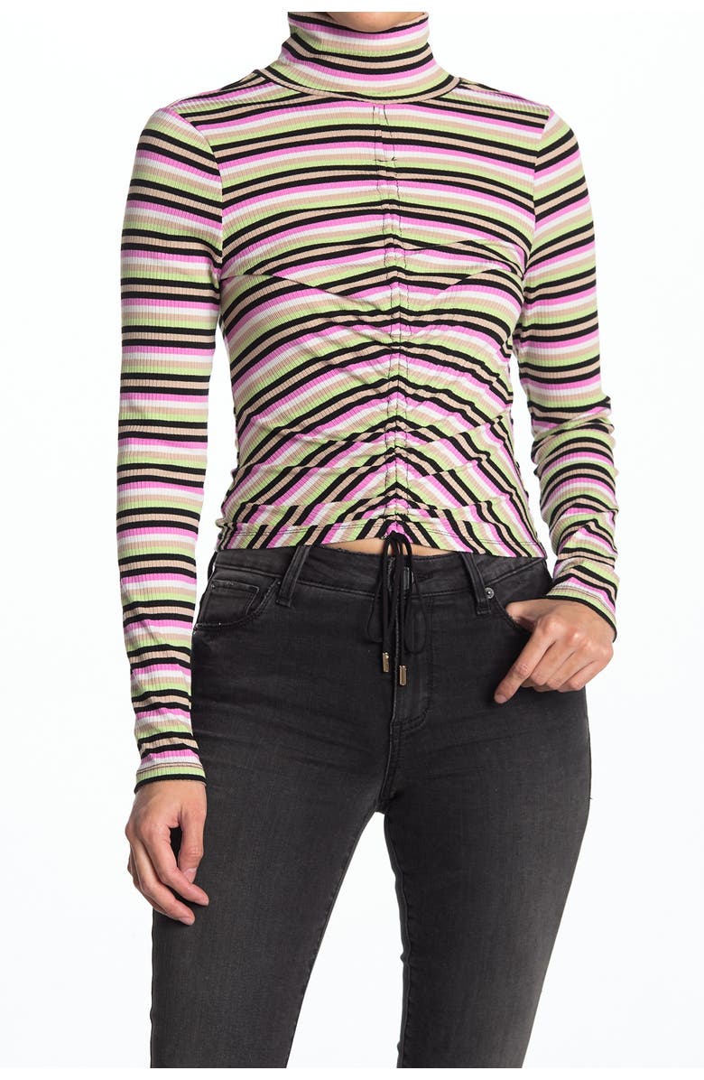 AFRM Mollie Long Sleeve Drawstring Crop Top, Main, color,