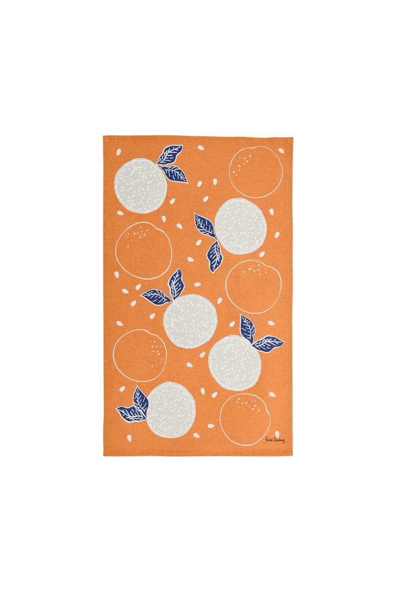 Orange Dot Dash Potholder Gift Set, Alternate, color, Blue