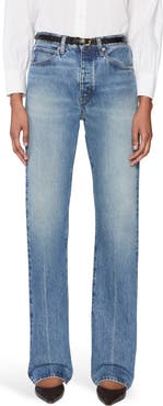 FRAME The Vertical High Waist Relaxed Straight Leg Jeans