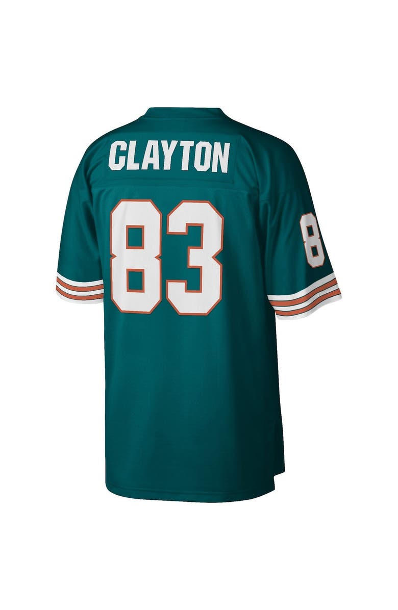 Mitchell & Ness Men's Mitchell & Ness Mark Clayton Aqua Miami Dolphins 1984 Legacy Replica Jersey, Alternate, color, 