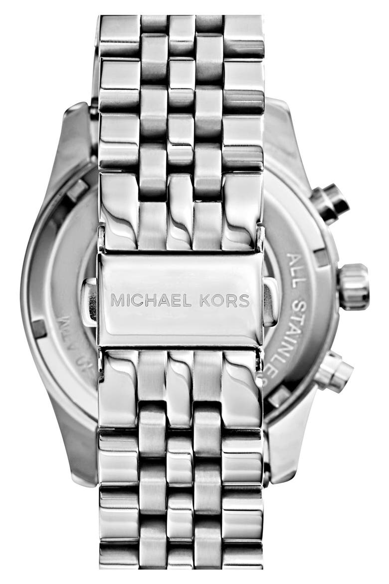 'Lexington' Chronograph Bracelet Watch, 38mm, Main, color, SILVER