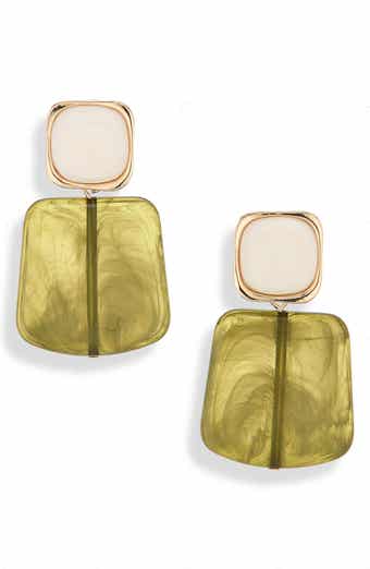 Flat Geo Drop Earrings