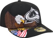 New Era Men's New Era Black Colorado Avalanche Freedom Pre-Curved 59FIFTY Fitted Hat