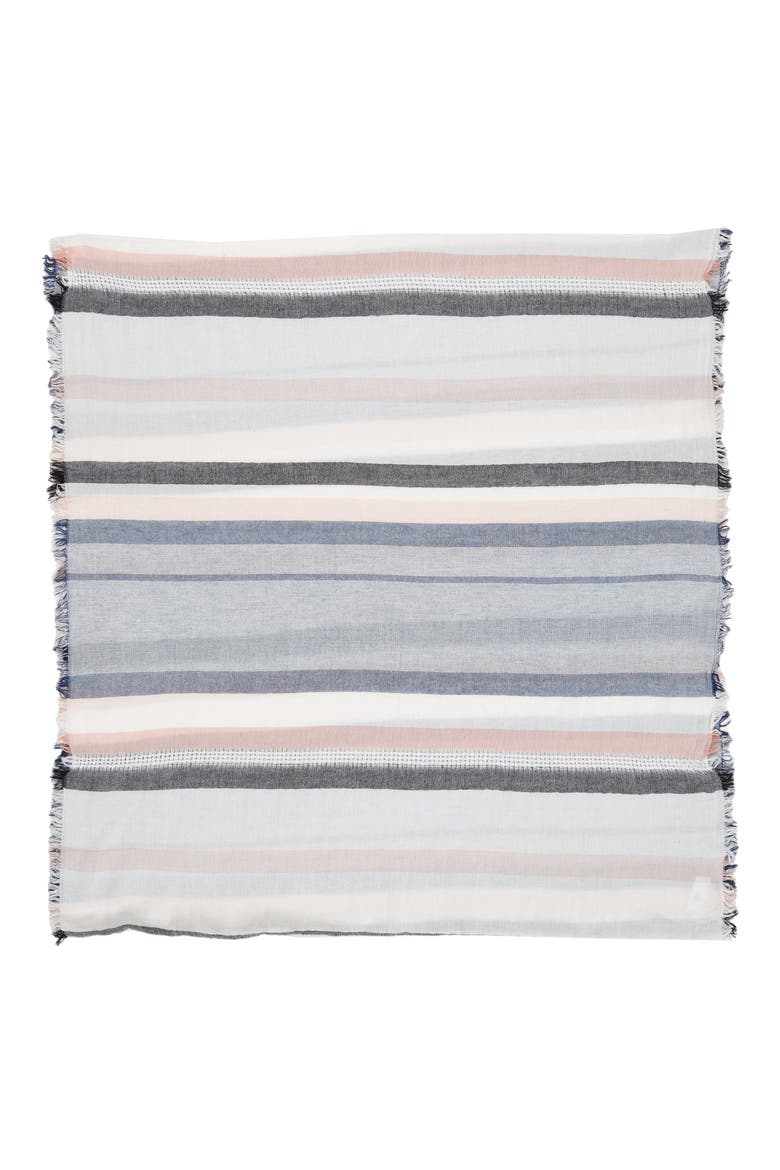 Stripe Infinity Scarf, Alternate, color, WHITE MULTI