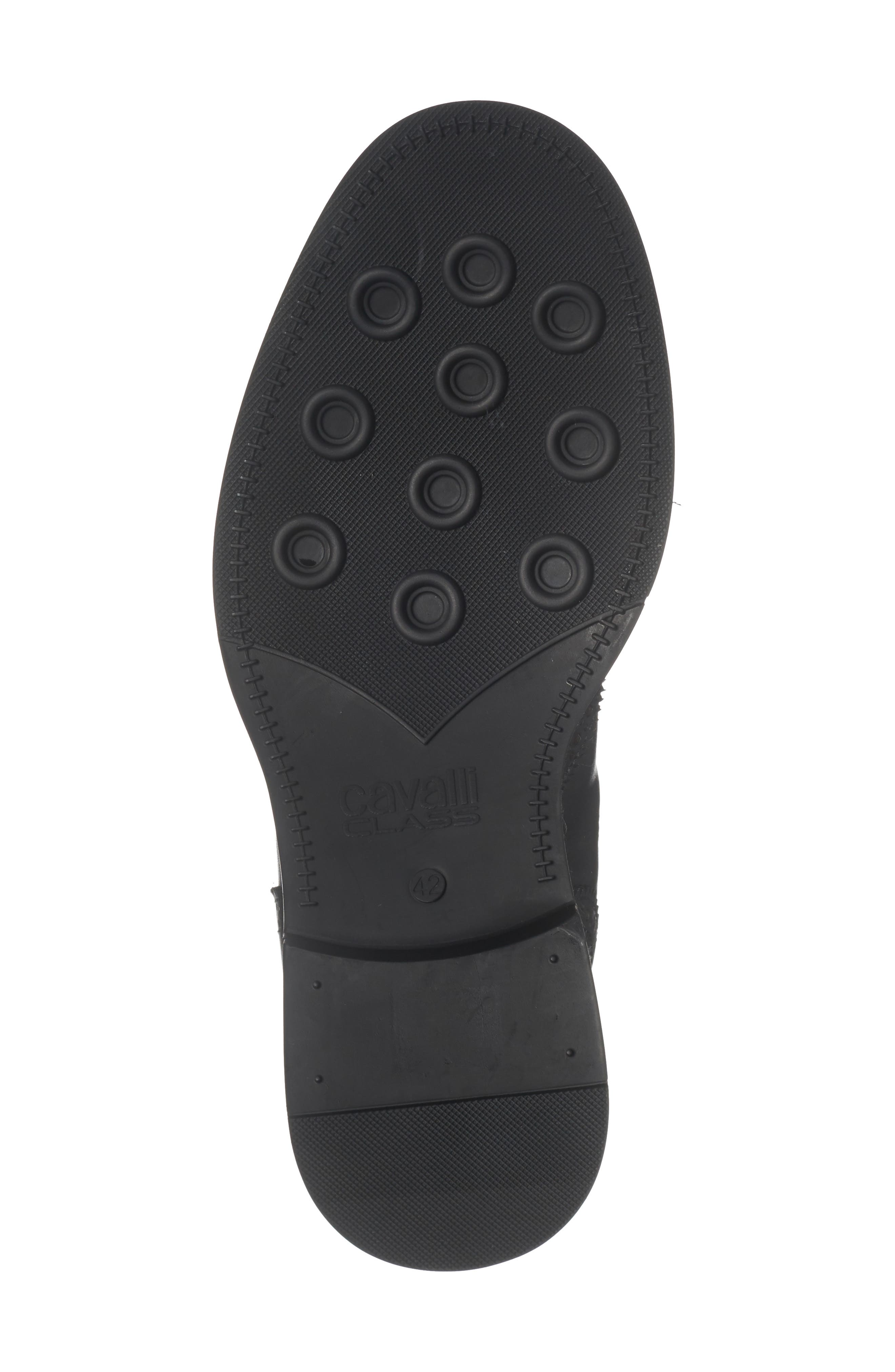 Roberto Cavalli Crip Chelsea Boot, Alternate, color, Black