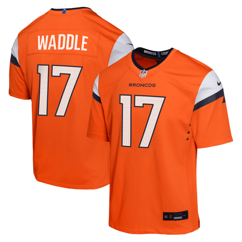 Youth Nike Jaylen Waddle Orange Denver Broncos Game Jersey