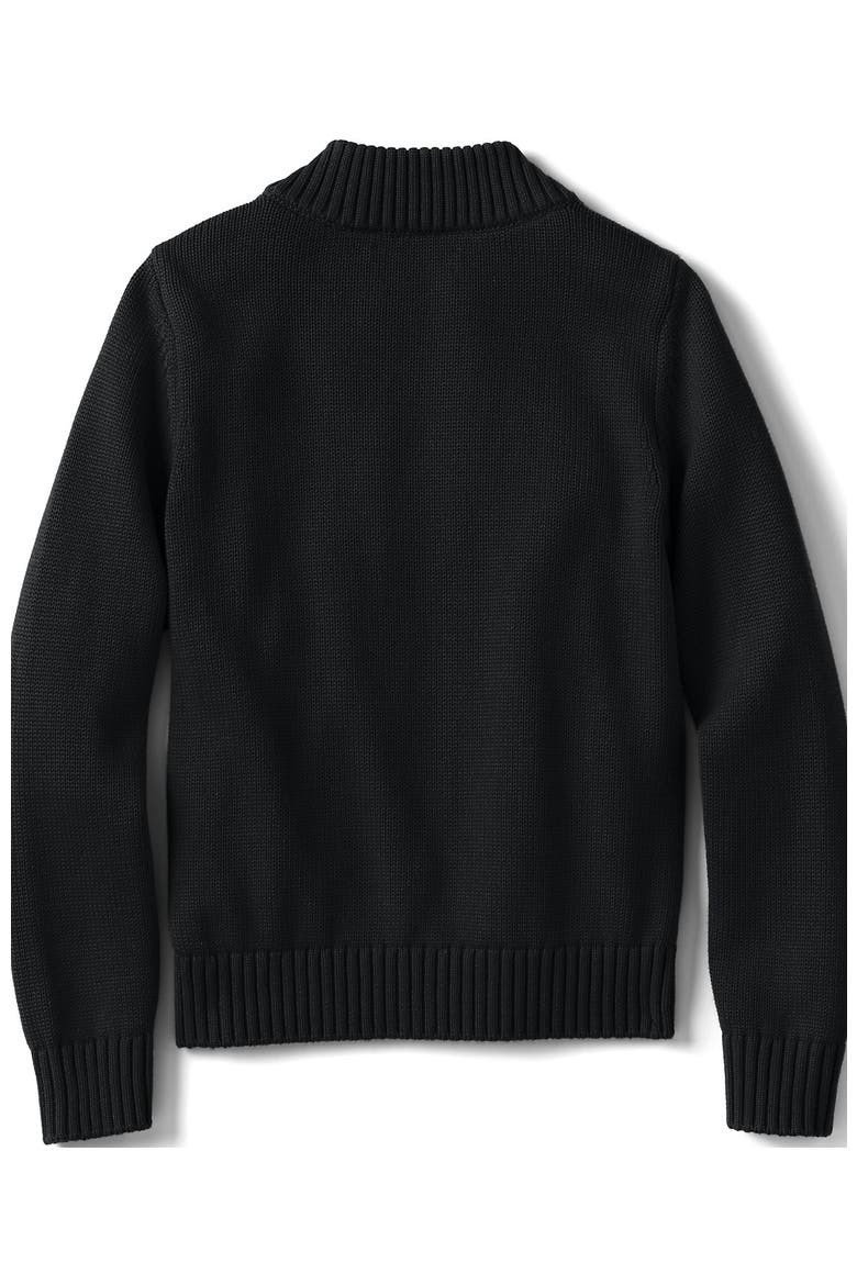 School Uniform Kids Legacy Full Zip Cardigan, Alternate, color, Black