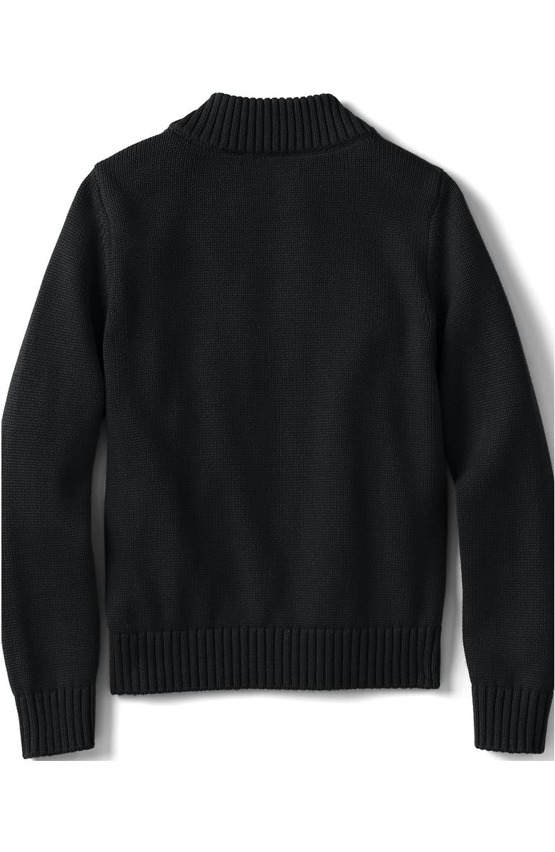 Lands' End School Uniform Kids Legacy Full Zip Cardigan, Alternate, color, 