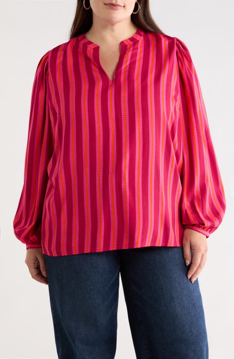 Clarisa Stripe Top (Plus)