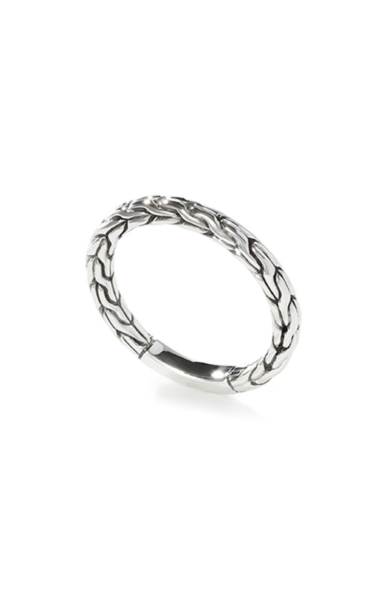 John Hardy Essential Silver Band 2.5mm Ring, Alternate, color, 