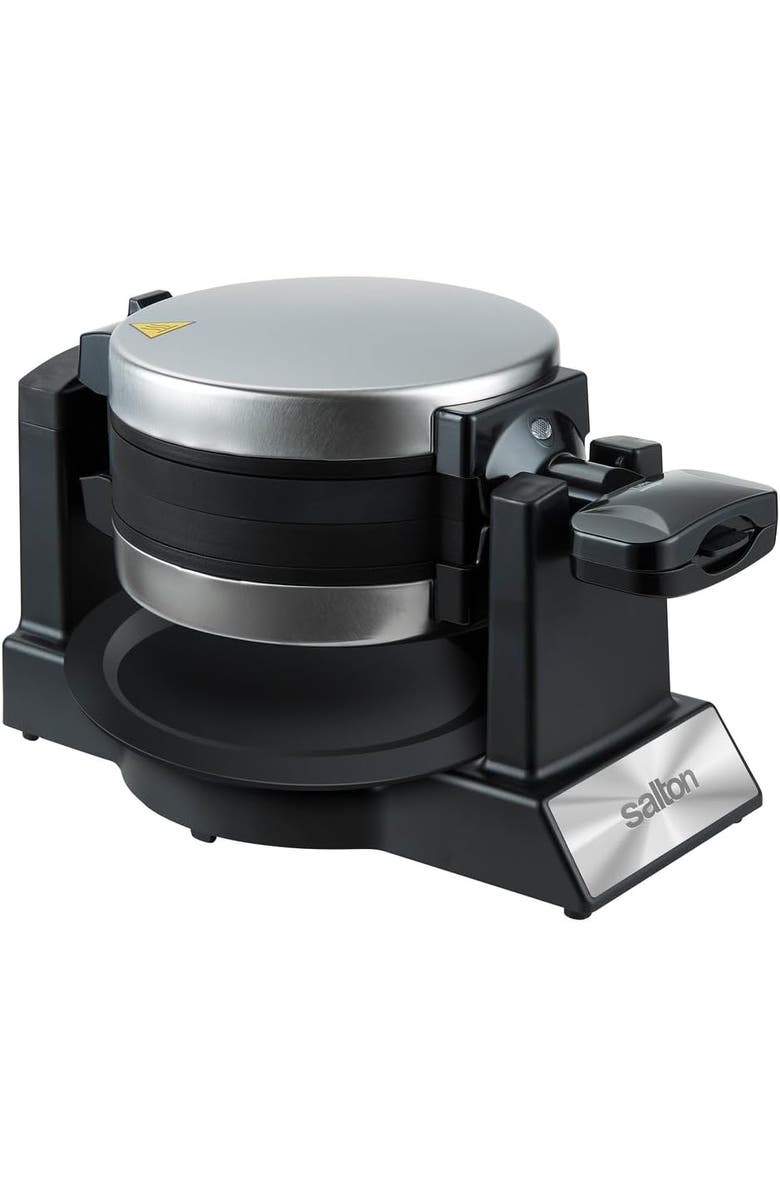 Salton Rotating Double Belgian Waffle Maker, Alternate, color, Red
