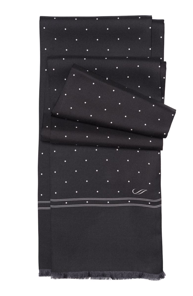 Elizabetta Savona - Slim Silk Scarf for Men, Main, color, 