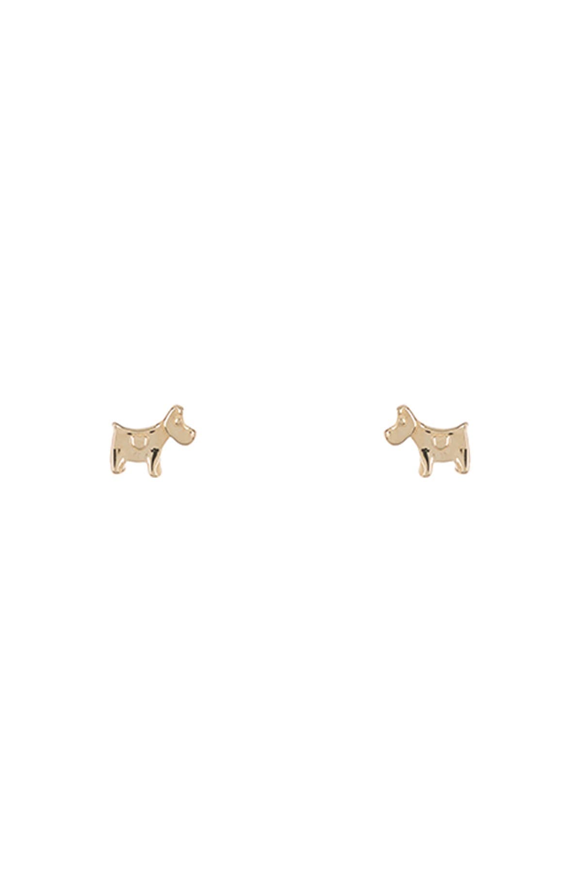 KARAT RUSH 14K Yellow Gold Mini Dog Stud Earrings (Men) | Nordstromrack