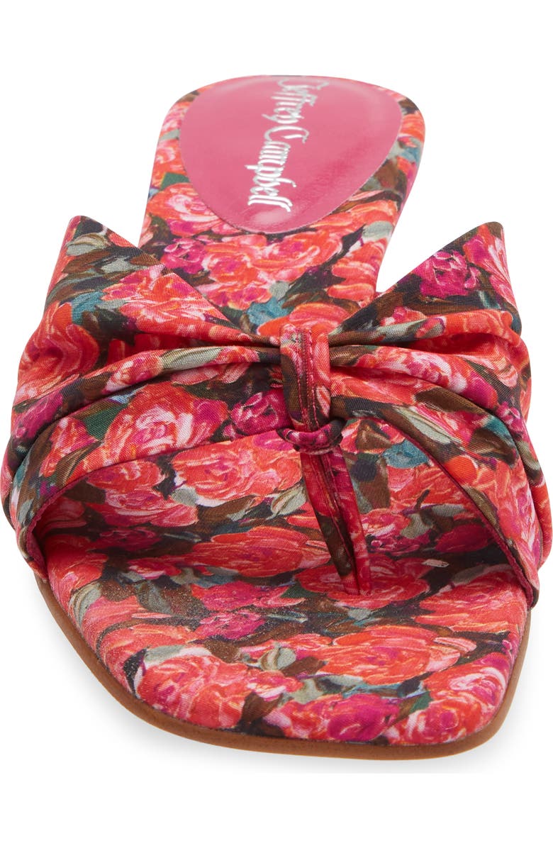 Jeffrey Campbell Lover Girl Kitten Heel Flip Flop, Alternate, color, Red Floral