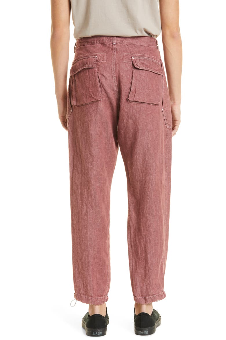 Gjoska Linen Pants, Alternate, color, RUST