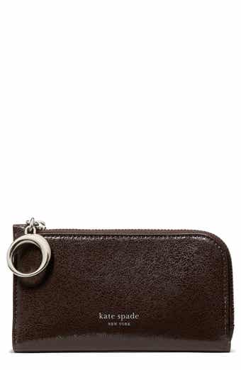 halo glazed leather small wallet