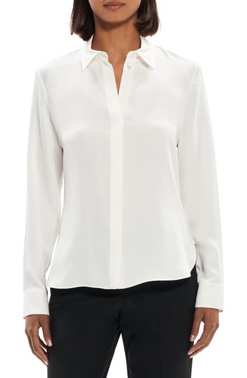 Classic Fitted Silk Shirt