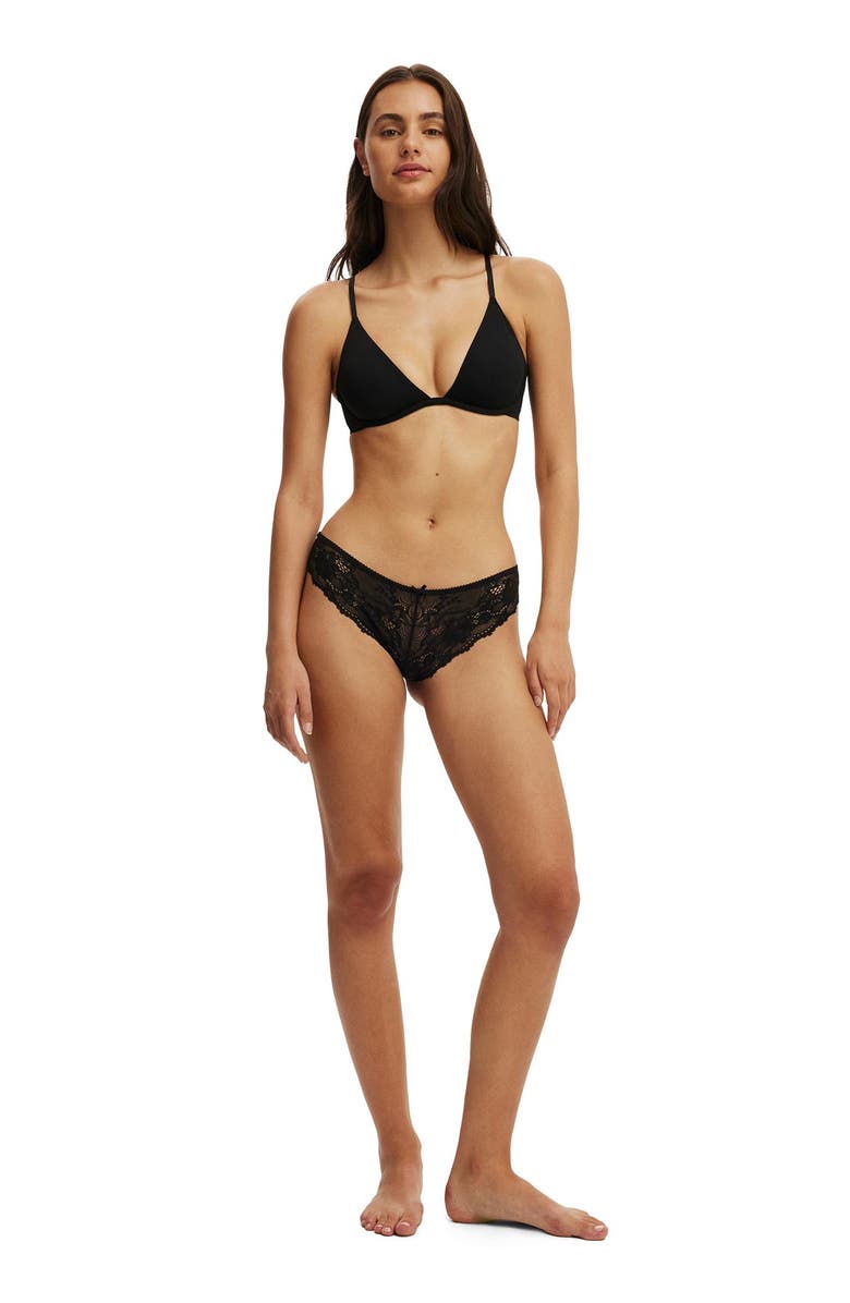 COTTON ON BODY Women's Plunge Underwire Bra, Alternate, color, Black