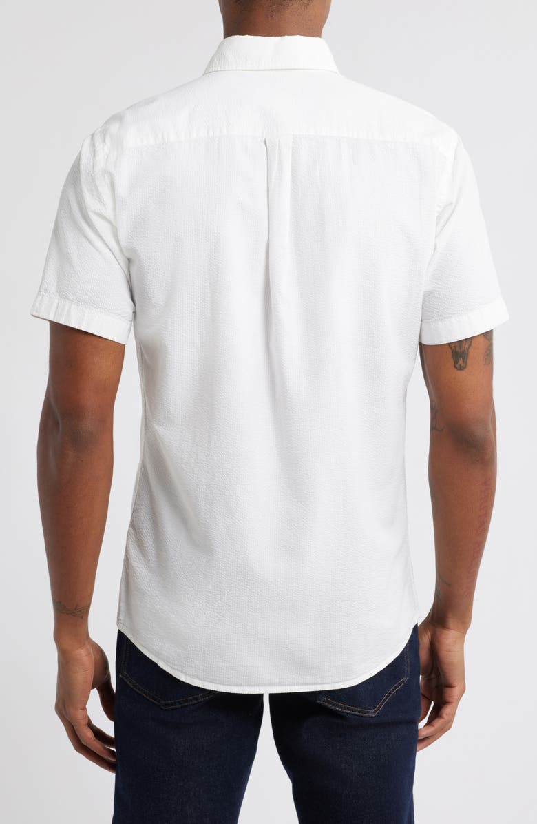 Peter Millar Seaward Short Sleeve Button-Up Shirt, Alternate, color, White