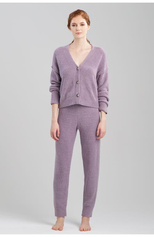 Natori Luna Mellow Cropped Cardigan in Wisteria 