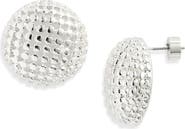 Nordstrom Mesh Button Stud Earrings